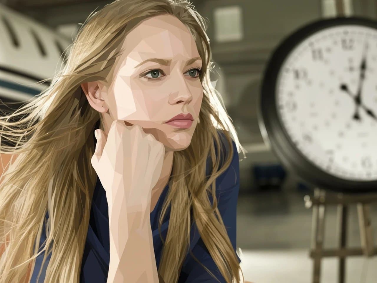 AI PS2 filter after transformation - image with low-poly graphics and retro texture effect