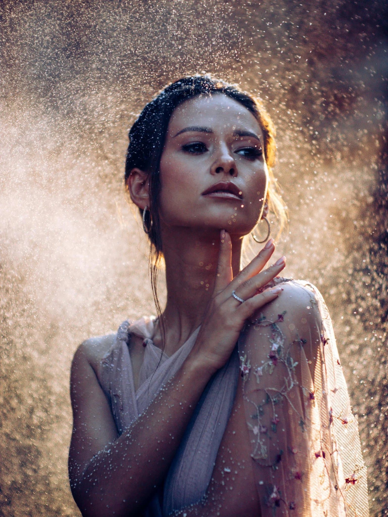 Party Clothes Ladies filter before photo - natural portrait in everyday women’s clothing with simple background