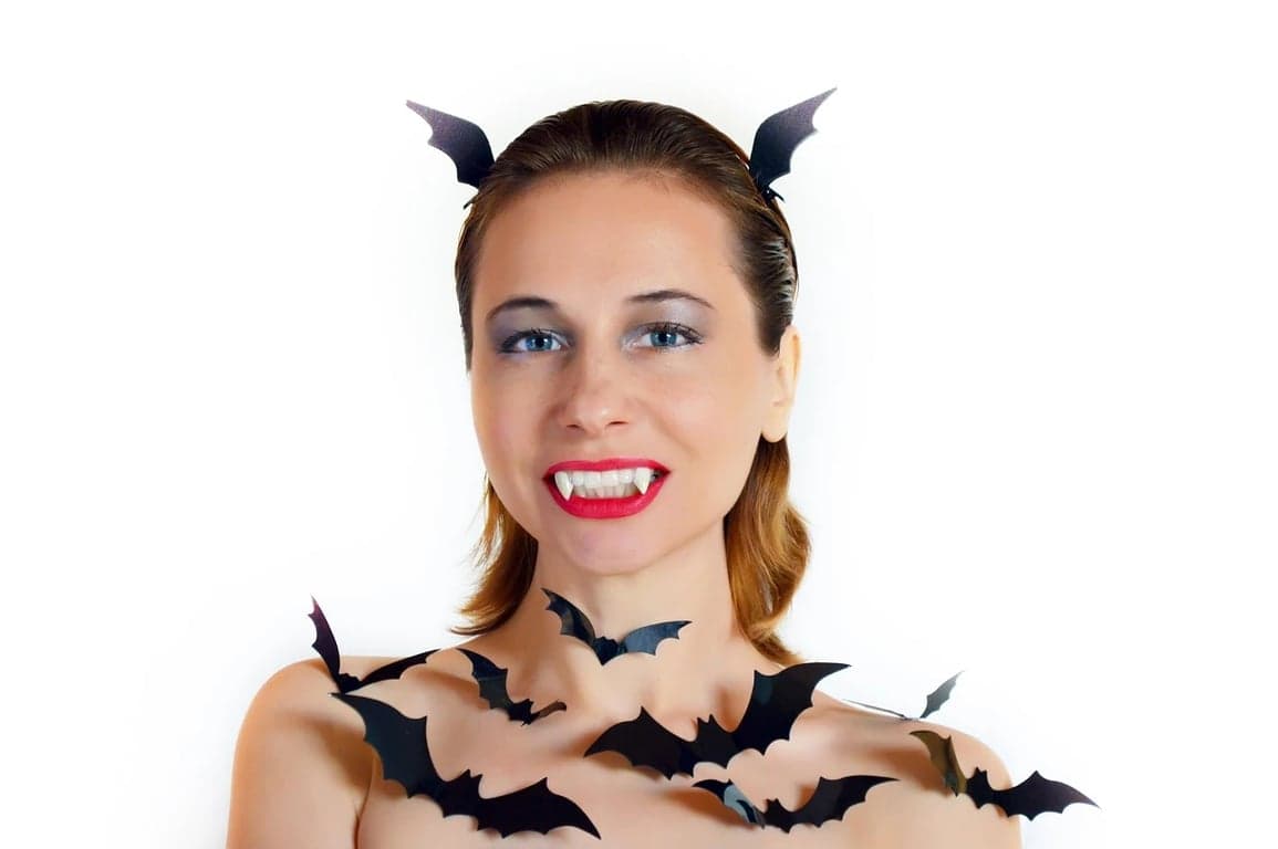 ai Halloween background before pic-women portrait