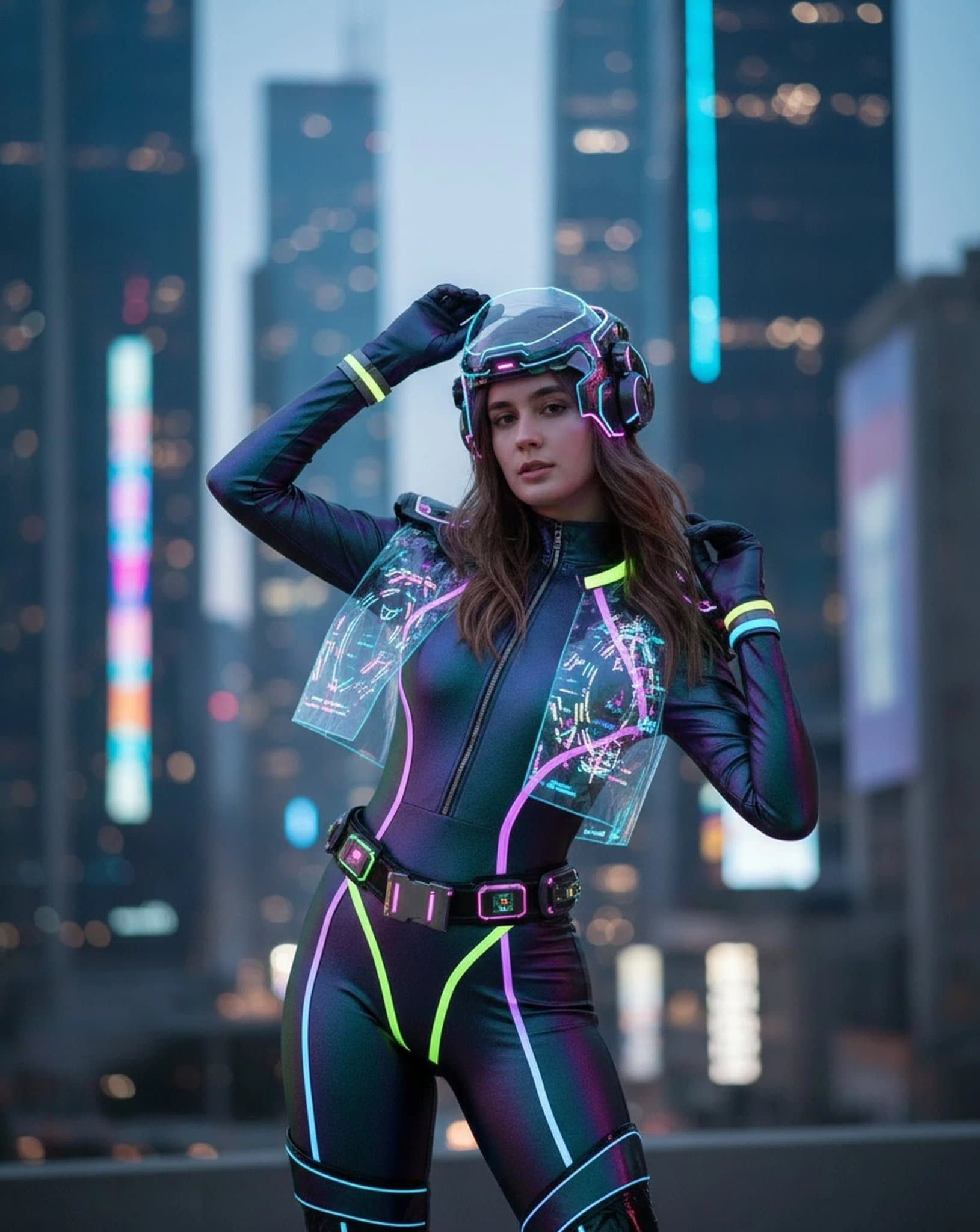 AI Hoshino outfit filter after transformation - influencer photo with sparkling idol look